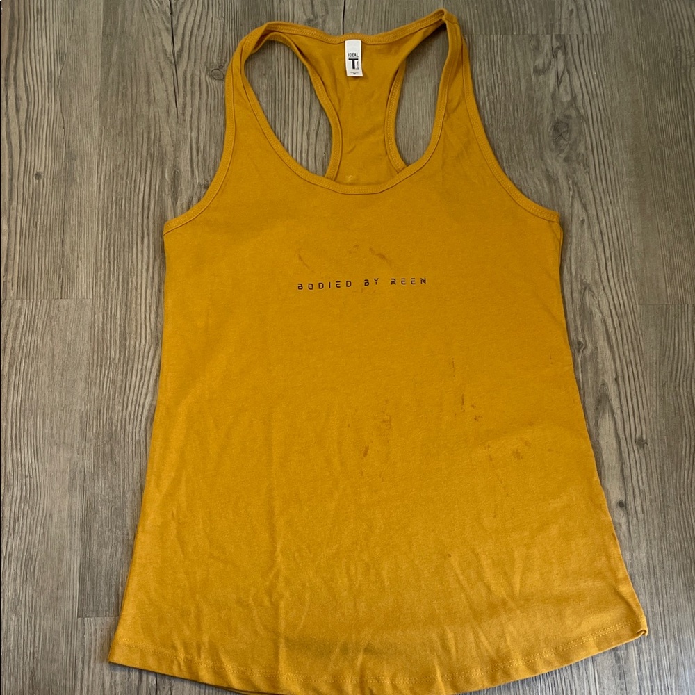 Mustard Yellow Women's Tank Top (Brand New) the spots are water from me steaming